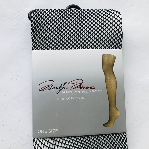 Marilyn Monroe Openwork  Tights Black Size : OS   MSRP : $20 - Picture 2 of 3